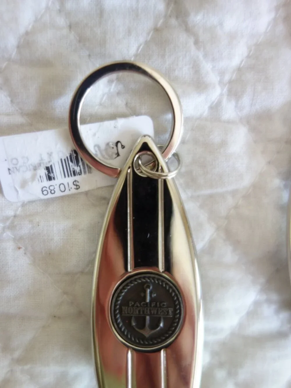 Lot of 4 New $43.56 PACIFIC NORTHWEST, WESTPORT WA Metal Surfboard Key Chains